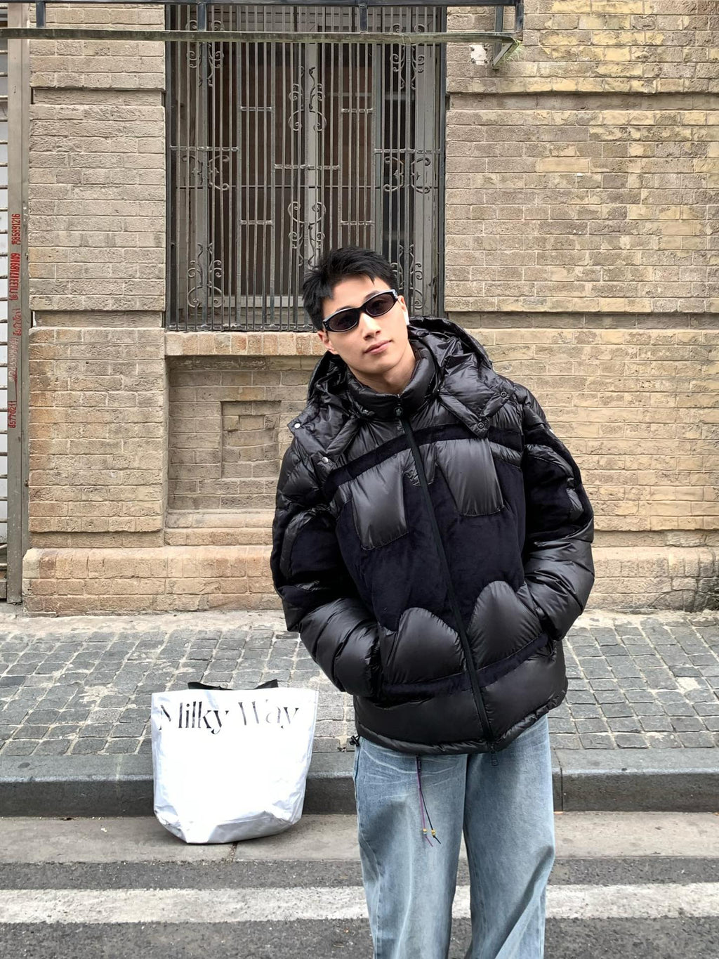 2026 New Mon Batman Logo Down Jacket (24064-F20)