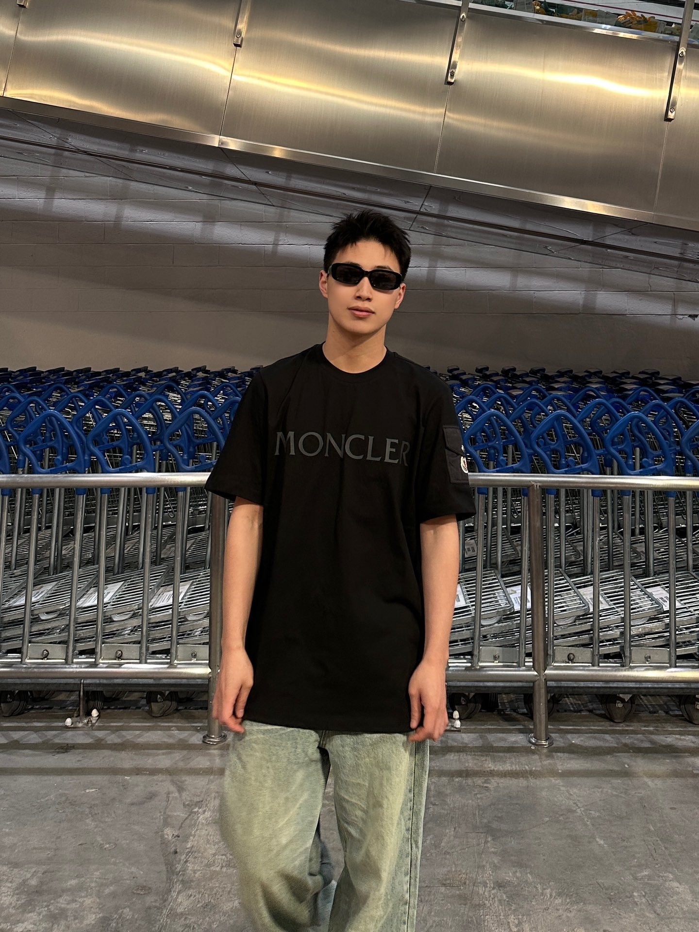 2026 New Mon Logo Patch Pocket Short-Sleeved Shirt (25134-A20)