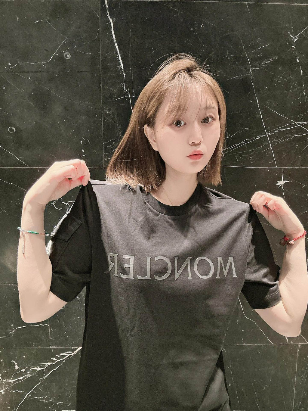 2026 New Mon Logo Patch Pocket Short-Sleeved Shirt (25134-A20)