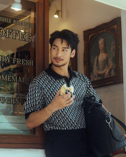 2026 New CD Knit Jacquard Polo Shirt (25128-A90)