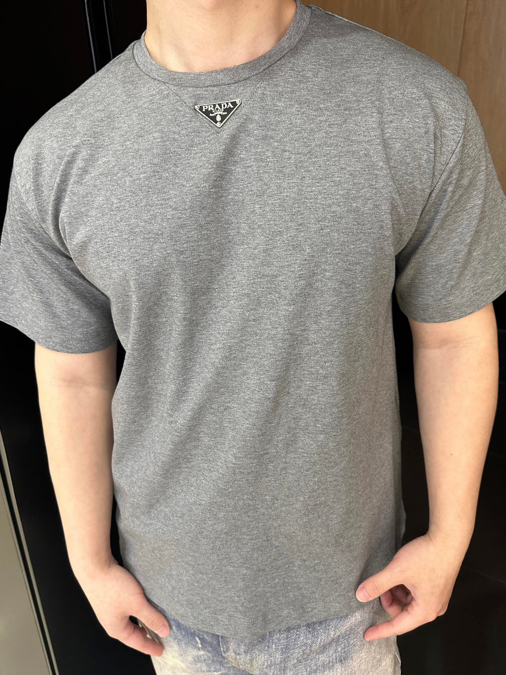 2026 New Triangle Brand T-shirt with Chest Triangle Logo (25214-A20)
