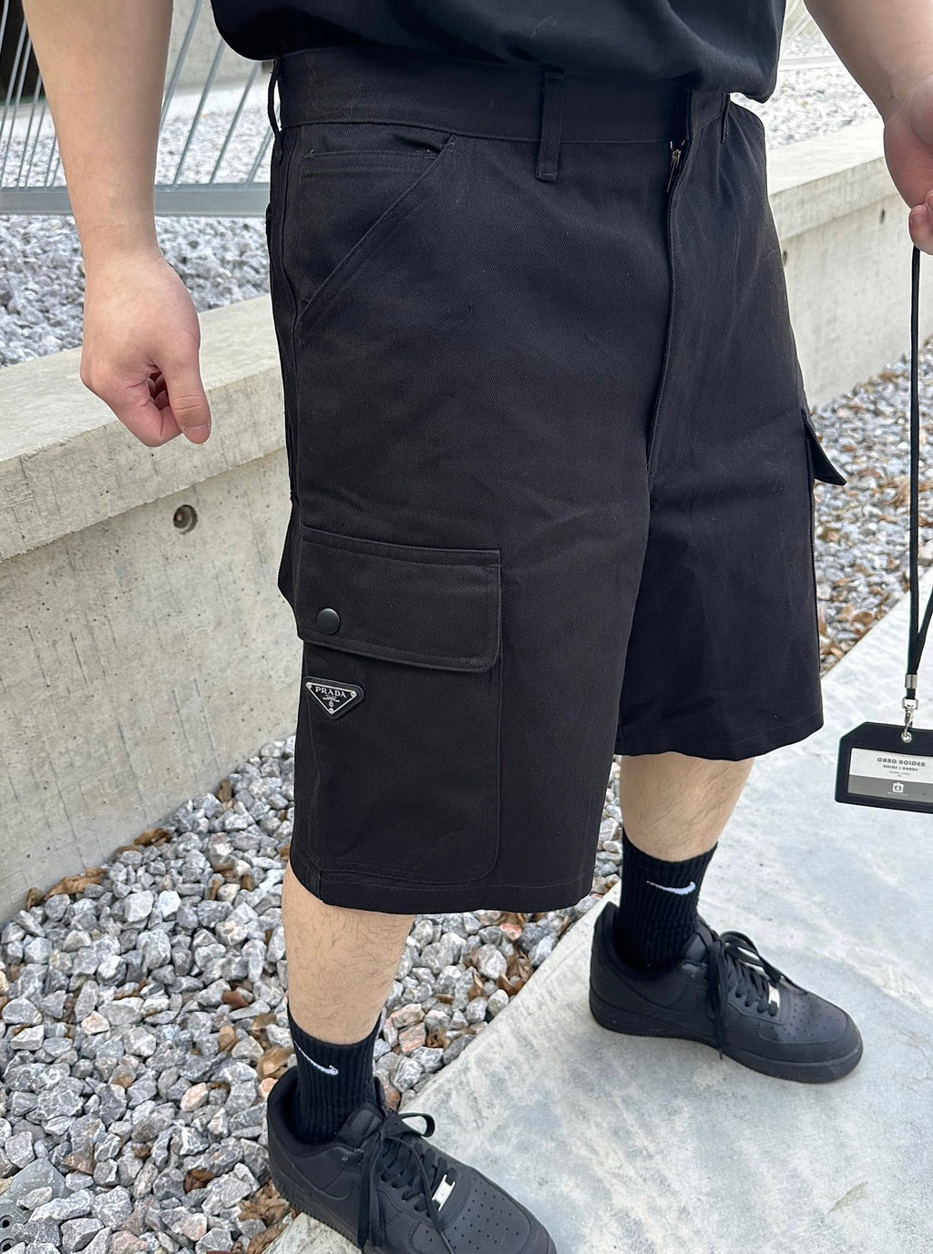 2026 New Triangle Brand Shorts with Pocket Triangle Logo (25151-A75)