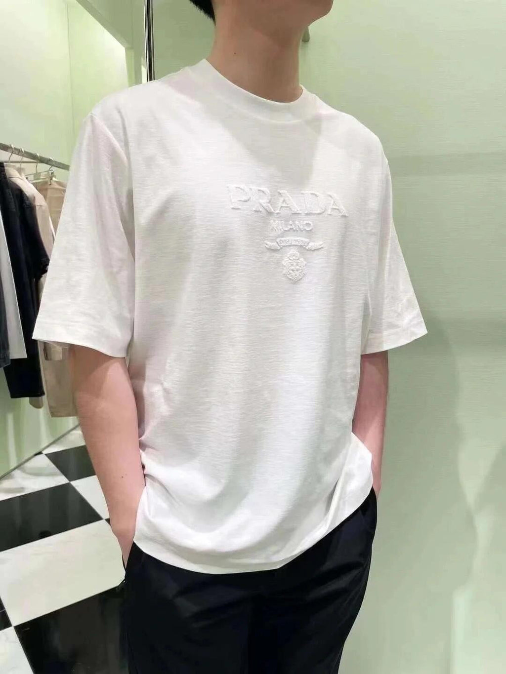 2026 New Triangle Brand Towel Embroidered Short-Sleeved Shirt (25213-A15)