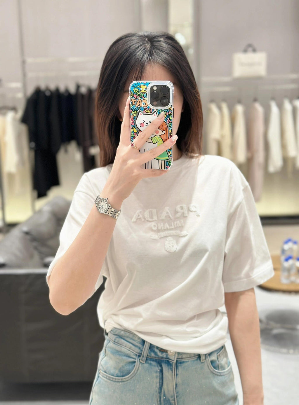 2026 New Triangle Brand Towel Embroidered Short-Sleeved Shirt (25213-A15)
