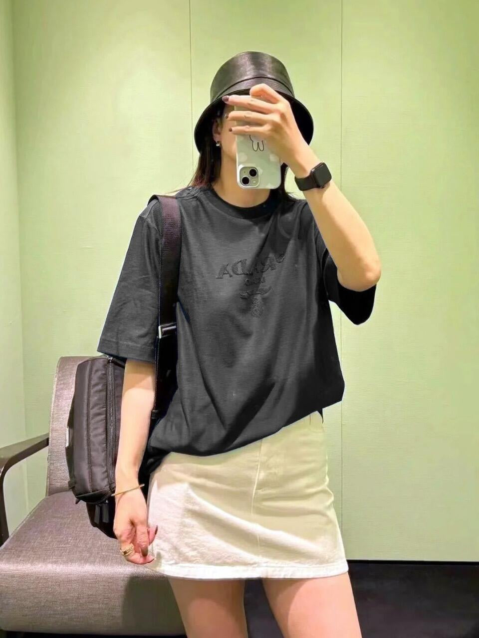 2026 New Triangle Brand Towel Embroidered Short-Sleeved Shirt (25213-A15)