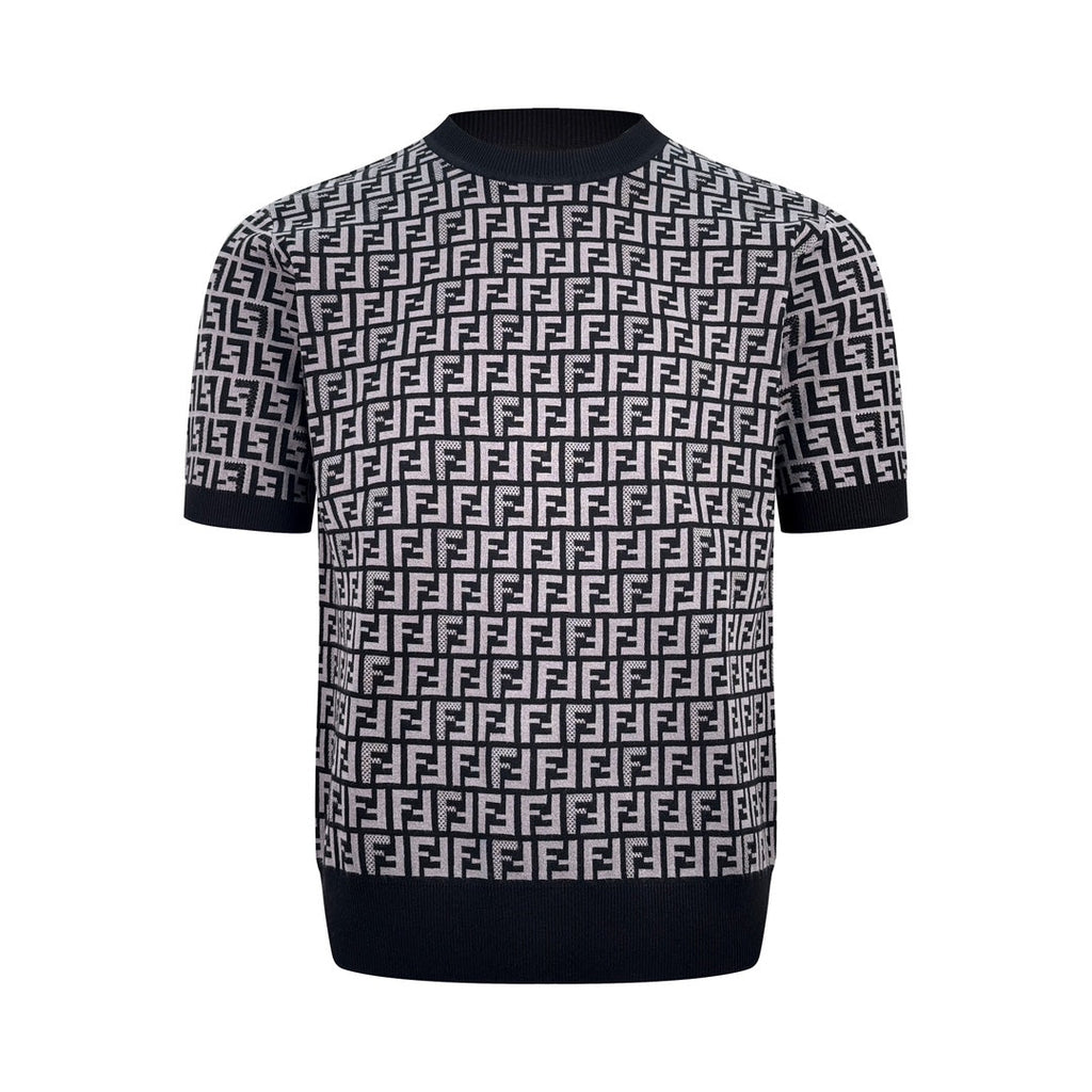2026 New FF All-Over Print FF Knit Short-Sleeve (25155-A75)