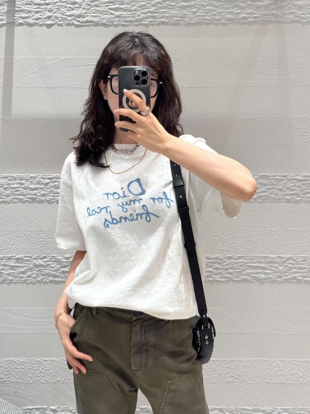 2026 New CD Towel Embroidered Short-Sleeve Shirt (25146-A15)