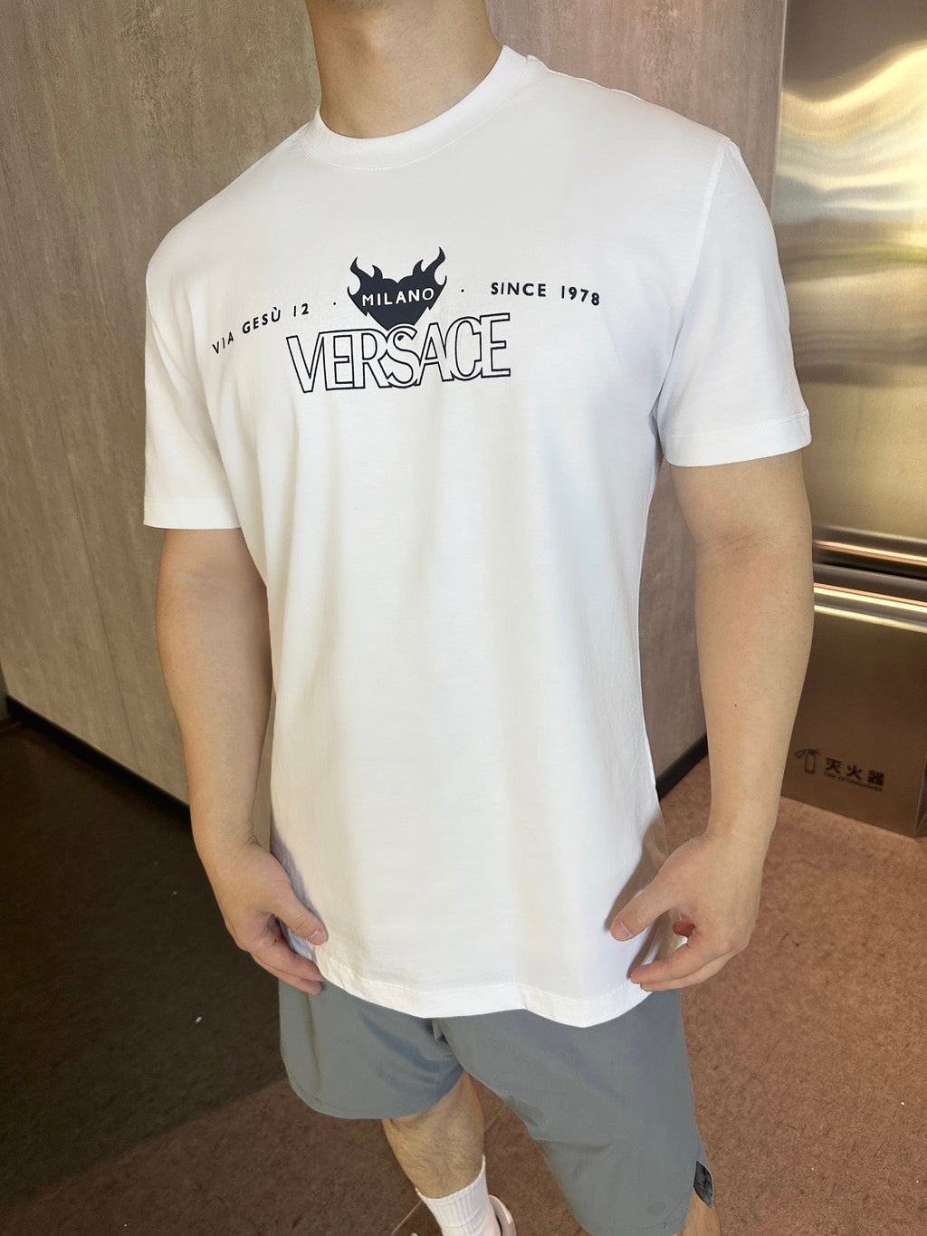 2026 New Ve Printed Logo Short-Sleeved T-Shirt (25177-A05)