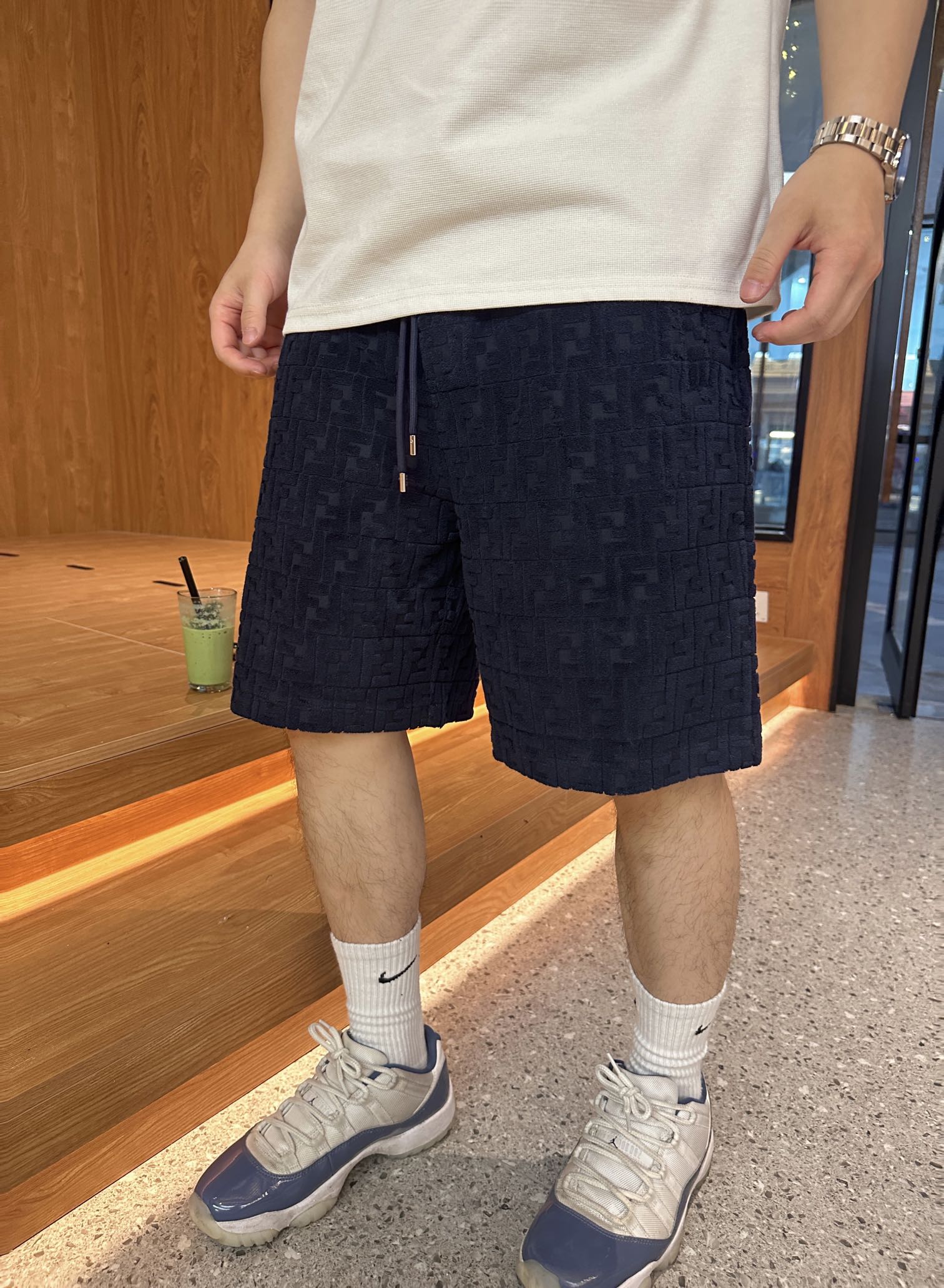 2026 New FF Logo Embossed Shorts (MM038-A60)