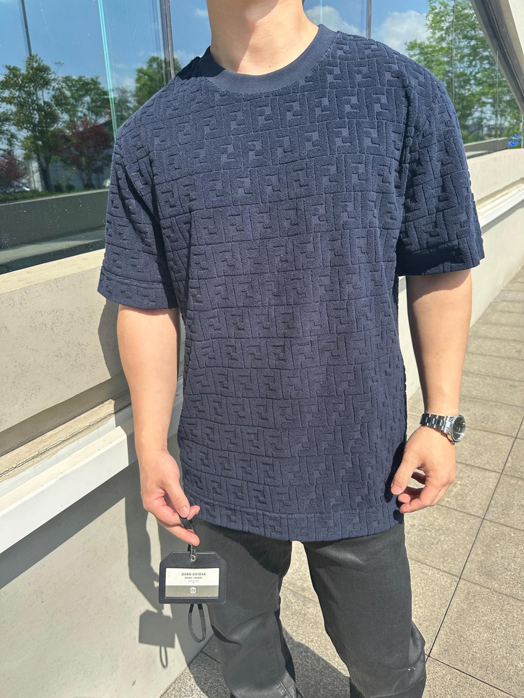 2026 New FF Logo Embossed Short-Sleeve Shirt (25161-A20)