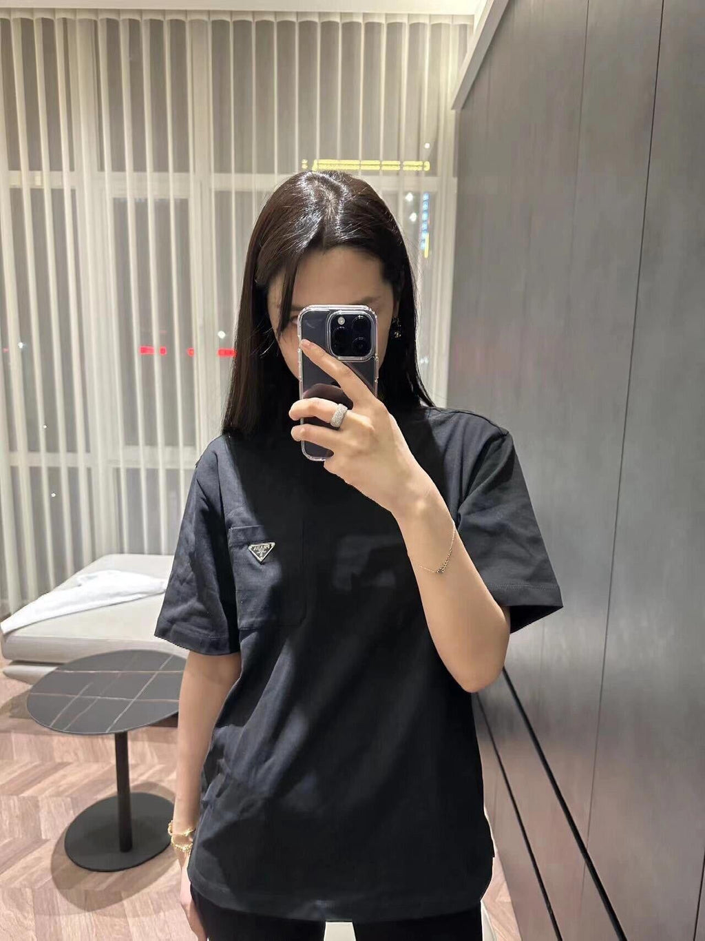 2026 New Triangle Brand Pocket Triangle Label Short-Sleeve Shirt (25247-A20)