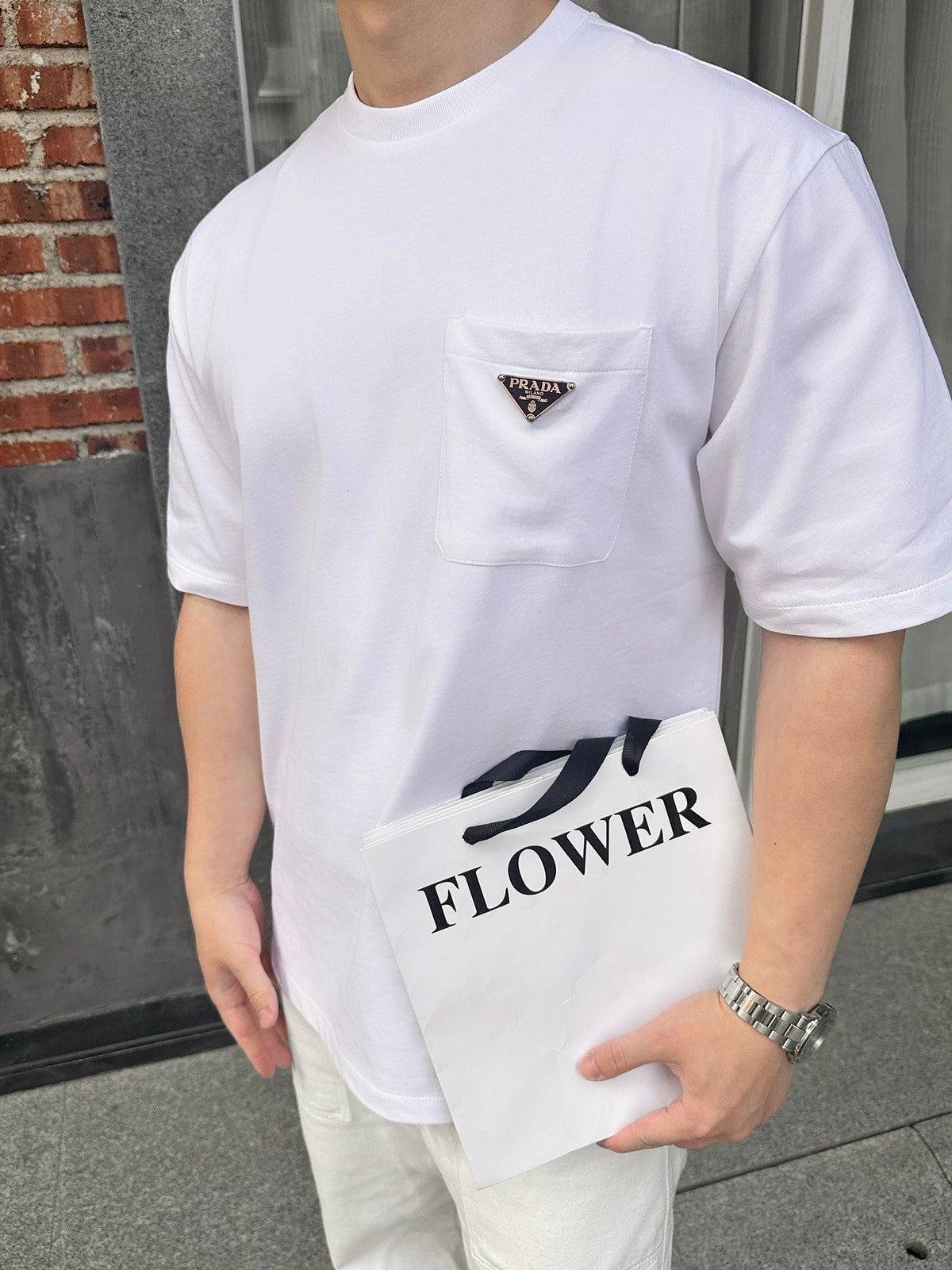 2026 New Triangle Brand Pocket Triangle Label Short-Sleeve Shirt (25247-A20)