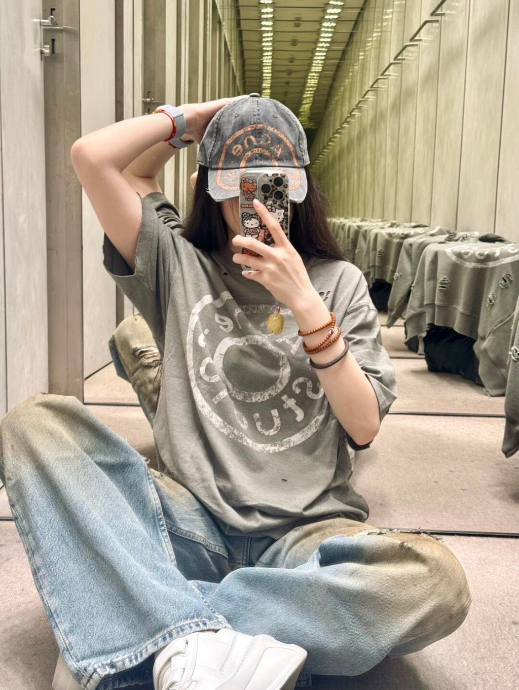 2026 New Arrival Ac Distressed Ripped T-Shirt (25184-A20)