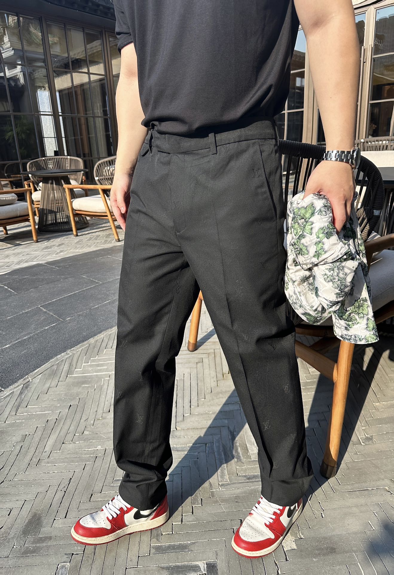 2026 New LY All-Over Jacquard Trousers (MM034-B90)