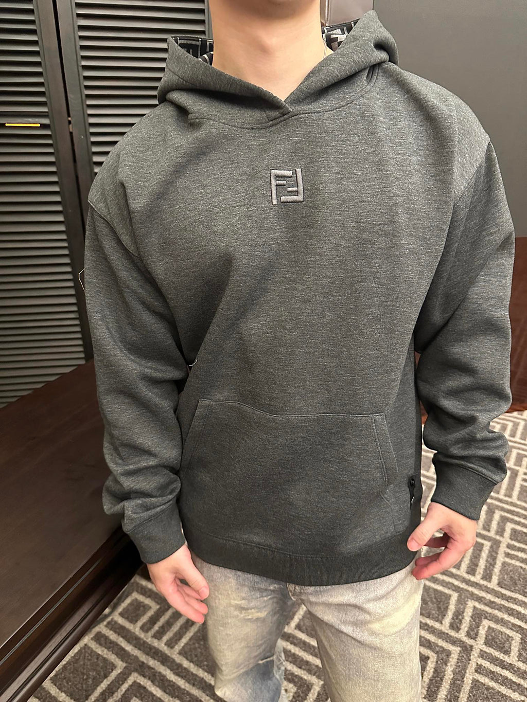 2026 New FF Embroidered Hooded Sweatshirt (25198-B15)