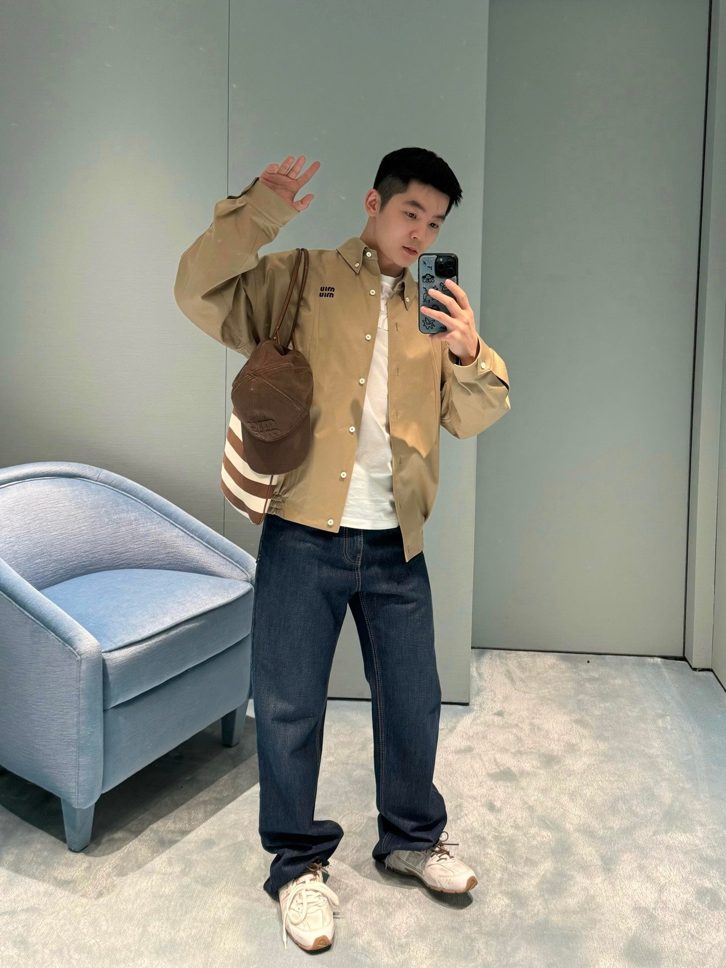 2026 New MM Embroidered Button-Up Jacket (25250-C25)