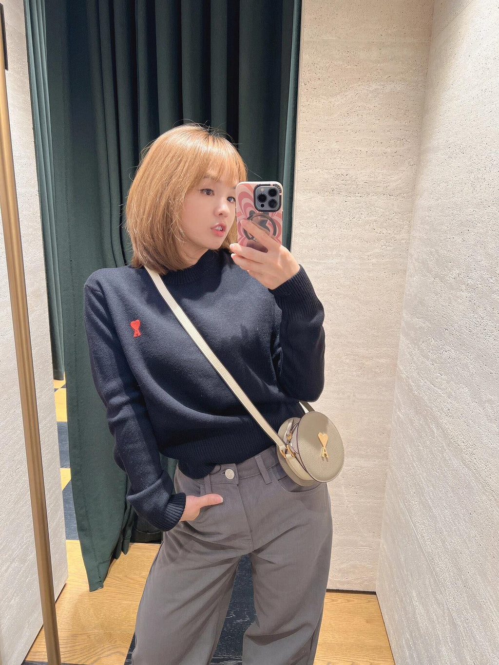 2026 New Heart A Embroidered Sweater (25168-B05)