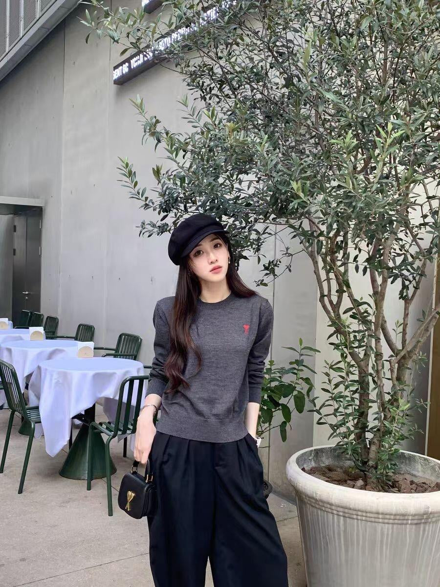 2026 New Heart A Embroidered Sweater (25168-B05)