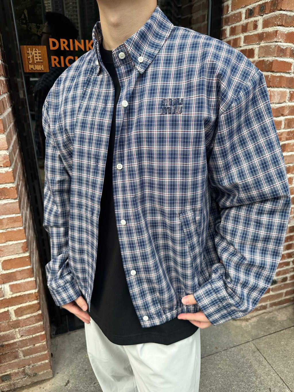 2026 New MM Embroidered Check Jacket (25258-C20)