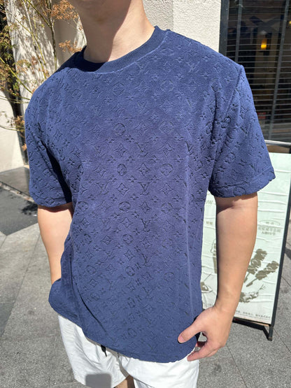 2026 New LY Embossed Terry T-Shirt (25325-A20)