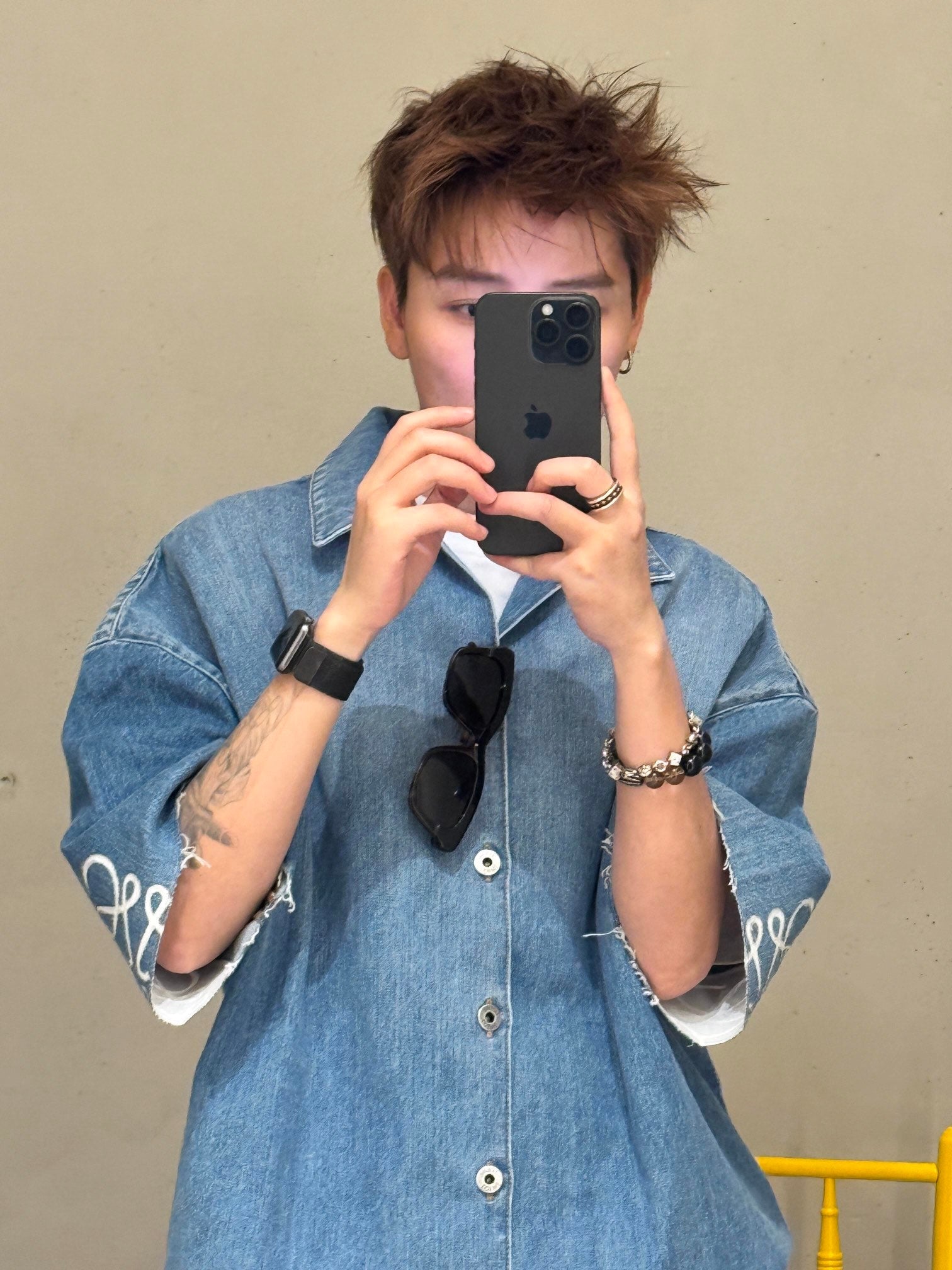 2026 New Way Denim Short-Sleeved Shirt (MM095-B35)