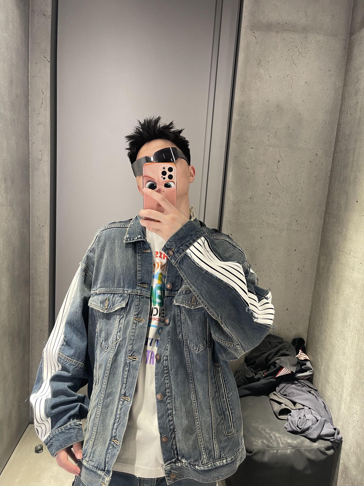 2026 New Balen CUT-UP Denim Jacket (MM078-C40)