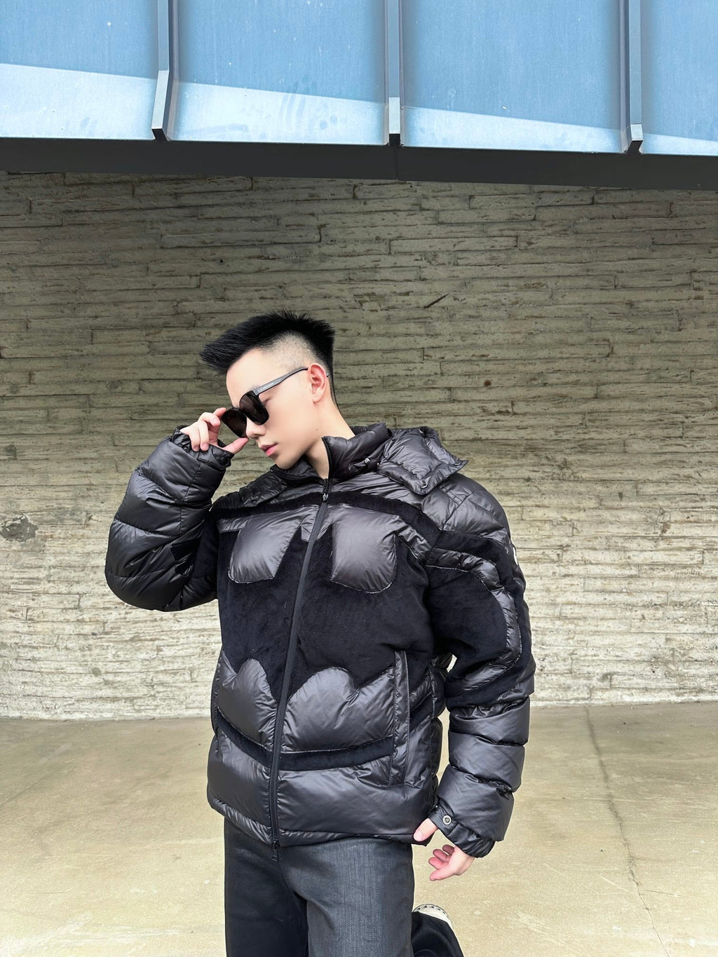 2026 New Mon Batman Logo Down Jacket (24064-F20)