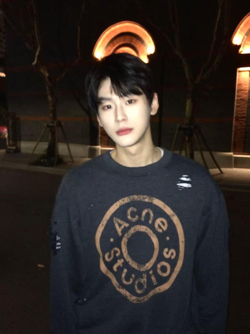 2026 New Acn Distressed Logo Sweatshirt with Holes (25310-B20)