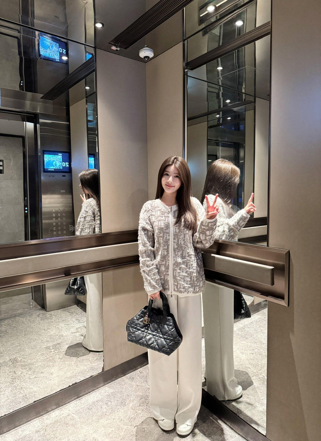 2026 New Style CD Printed Cotton Sweater Coat (25330-B95)