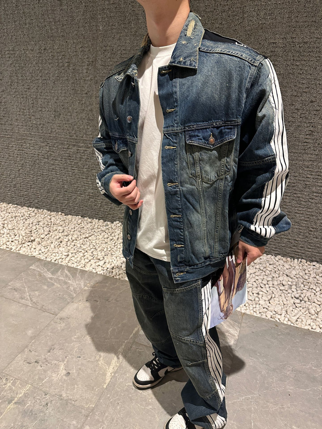 2026 New Balen CUT-UP Denim Jacket (MM078-C40)