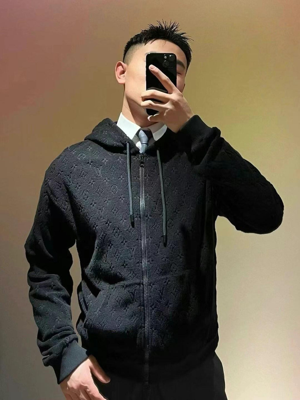 2026 New Model LY Fully Printed Terry Cloth Zip-Up Jacket (25361-B50)