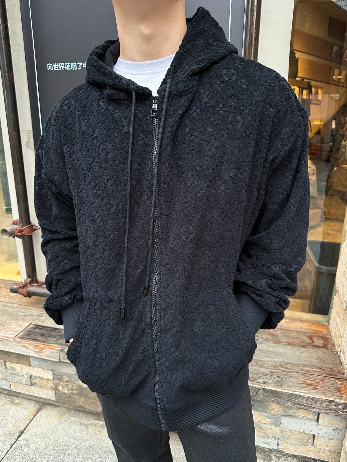2026 New Model LY Fully Printed Terry Cloth Zip-Up Jacket (25361-B50)