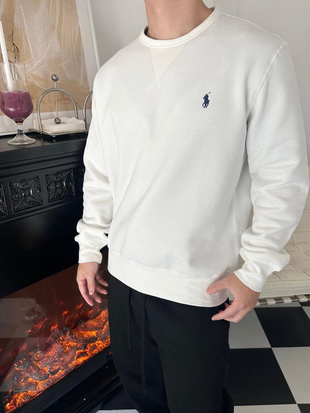 2026 New RL Logo Embroidered Hoodie (25296-A65)
