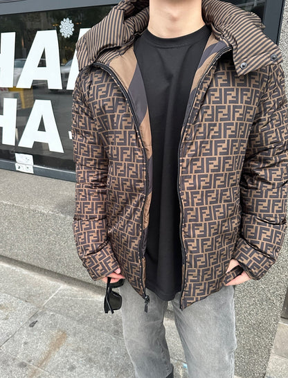 2026 New FF Reversible Hooded Down Jacket (25352-E60)