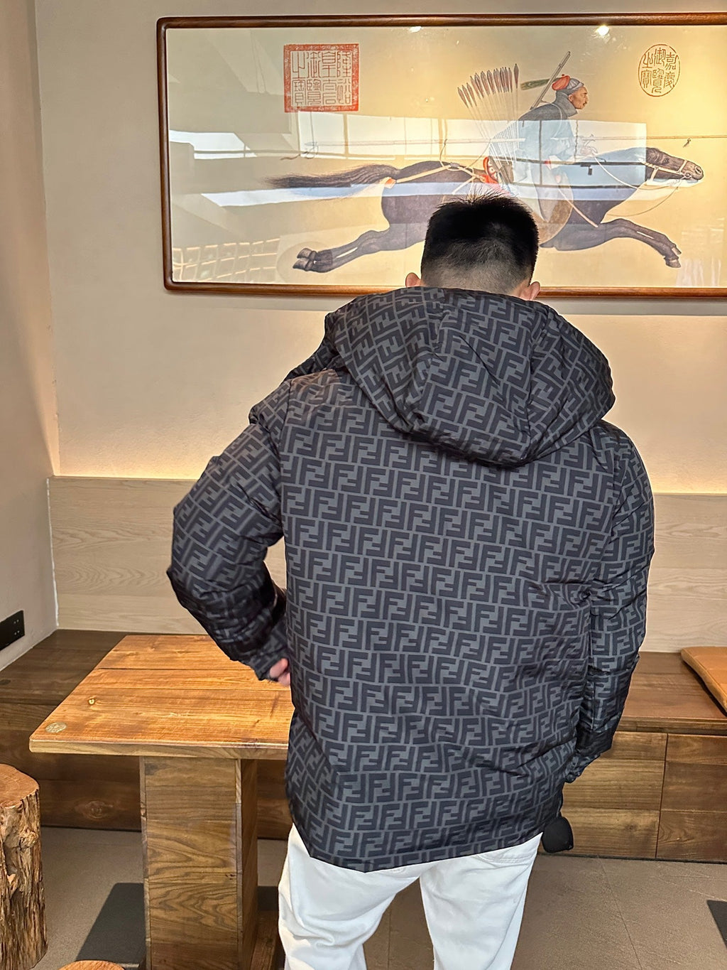 2026 New FF Reversible Hooded Down Jacket (25352-E60)