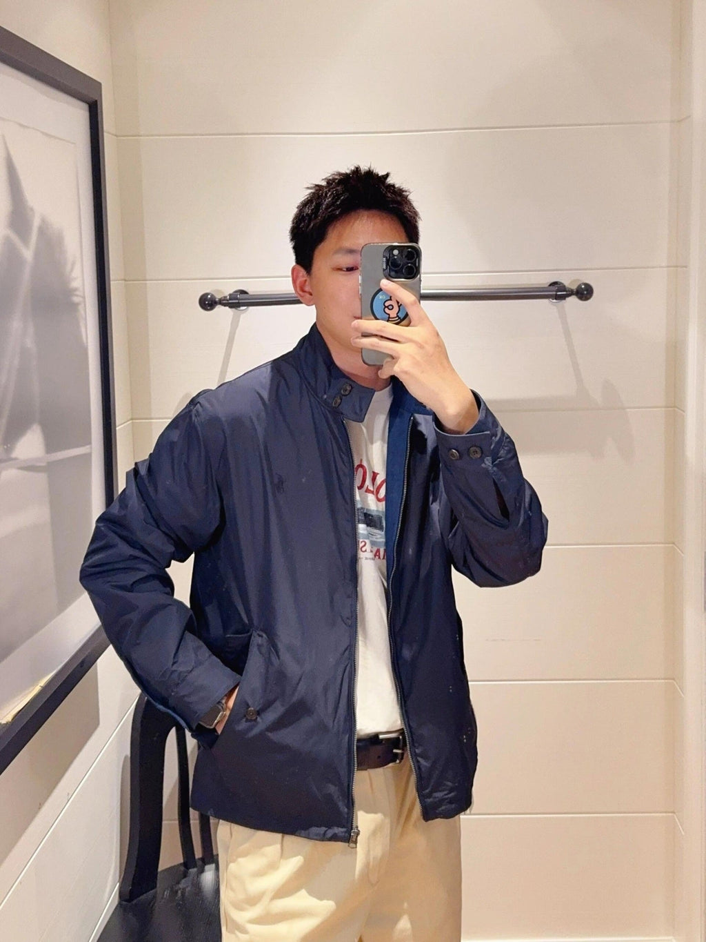 2026 New RL Logo Embroidered Double-Breasted Jacket (25298-C15)