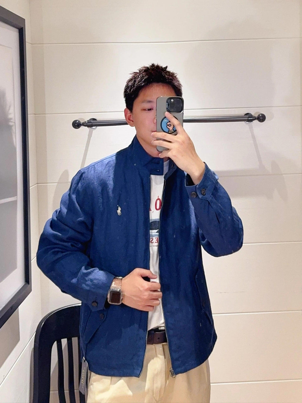 2026 New RL Logo Embroidered Double-Breasted Jacket (25298-C15)
