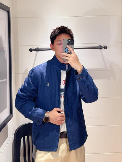 2026 New RL Logo Embroidered Double-Breasted Jacket (25298-C15)