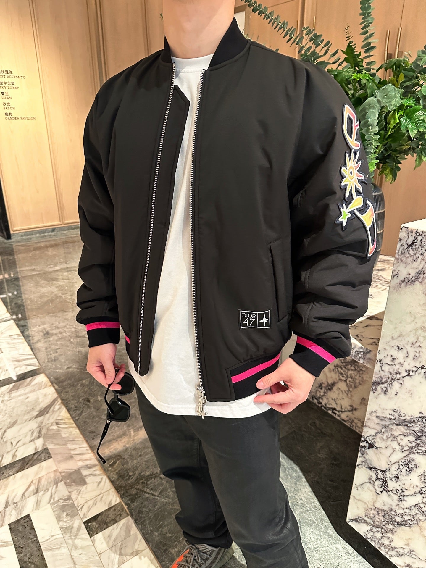 2026 New Release CD No. 47 Neon Pink Trim Baseball Jacket (BB702-C30)