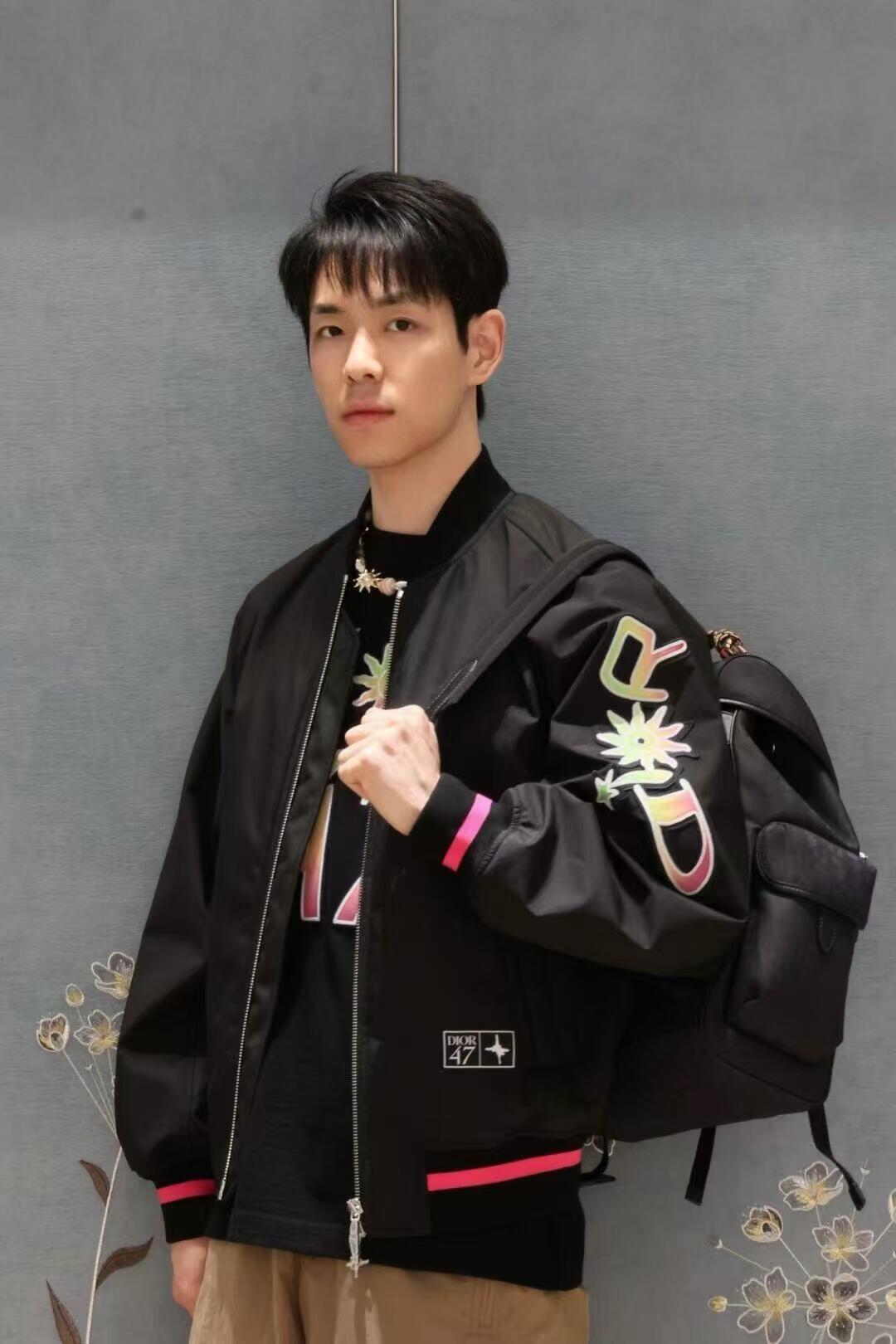 2026 New Release CD No. 47 Neon Pink Trim Baseball Jacket (BB702-C30)