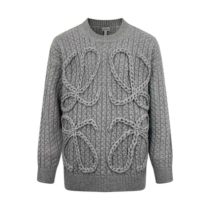 2026 New Style Way Twisted Knit Sweater (25387-B70)