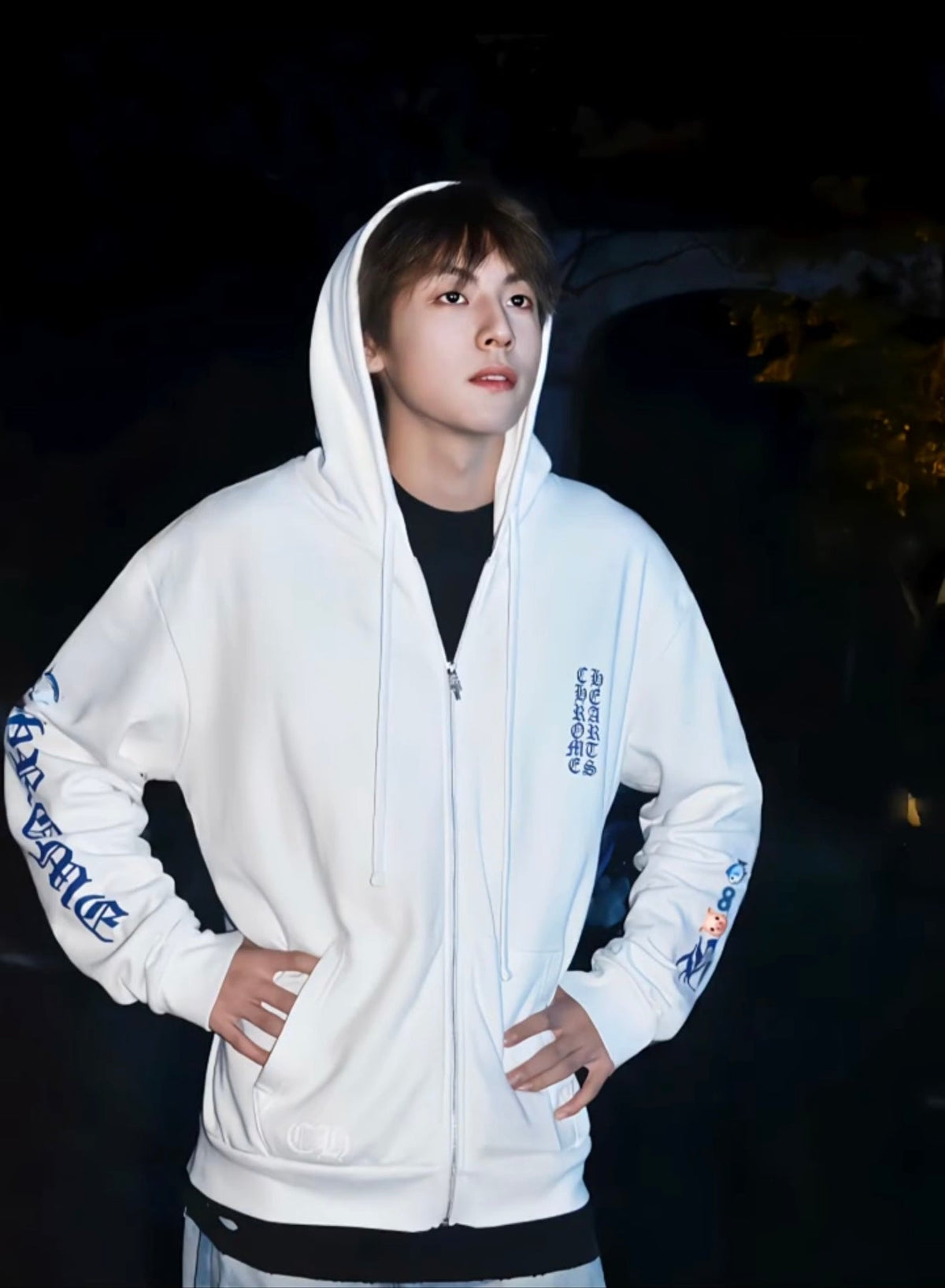 2026 New CH Letter Print Zip-Up Jacket (CC910-B50)