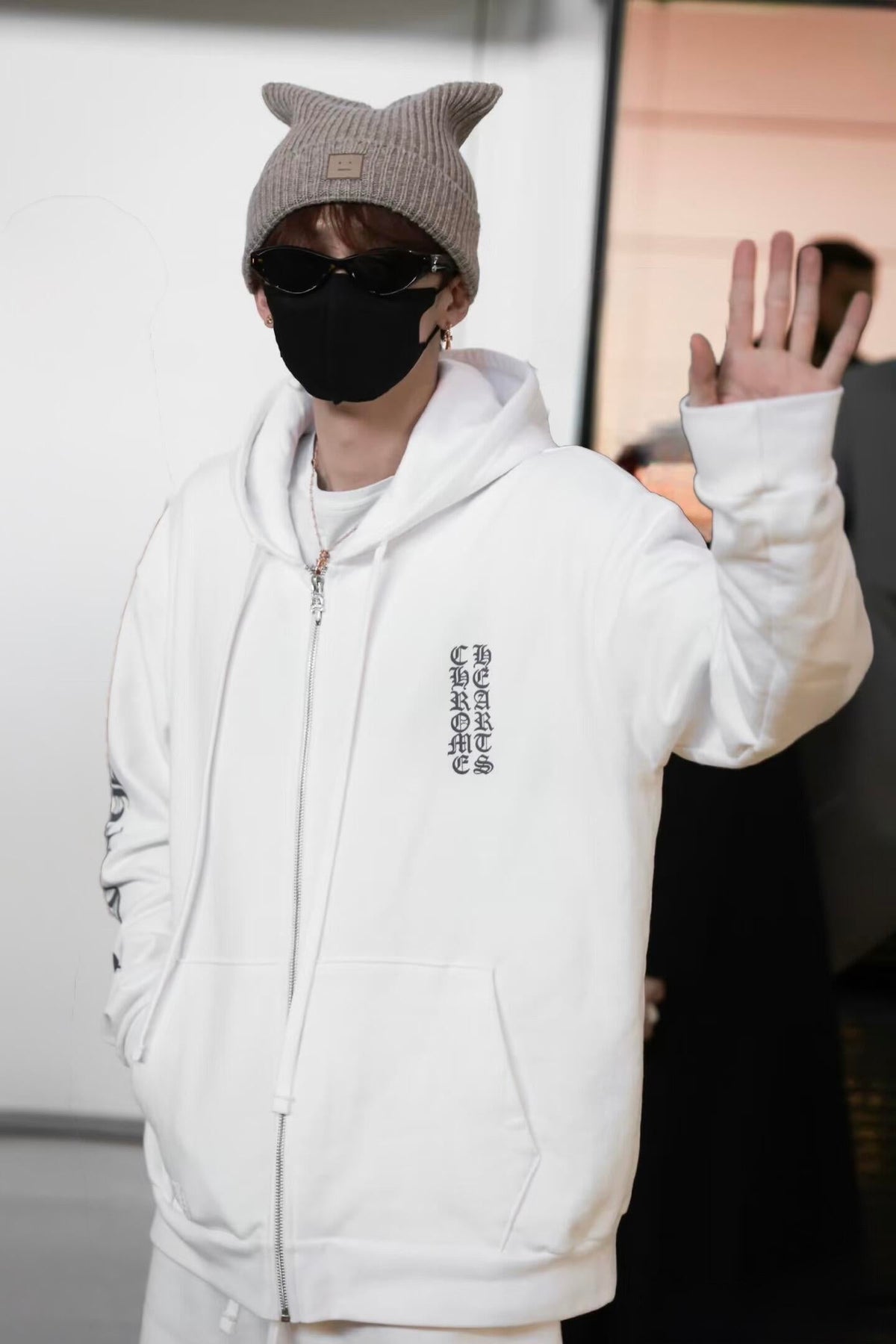 2026 New CH Letter Print Zip-Up Jacket (CC910-B50)