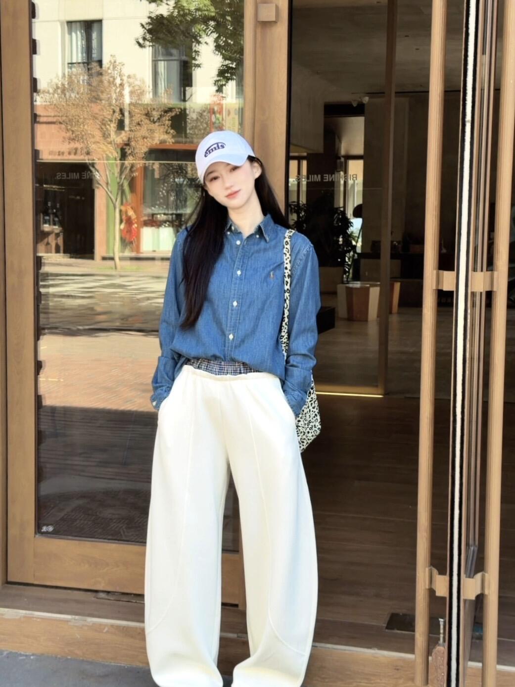 2026 New RL Colour Embroidered Denim Shirt (CC913-B40)