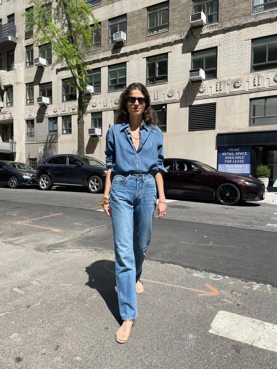 2026 New RL Colour Embroidered Denim Shirt (CC913-B40)
