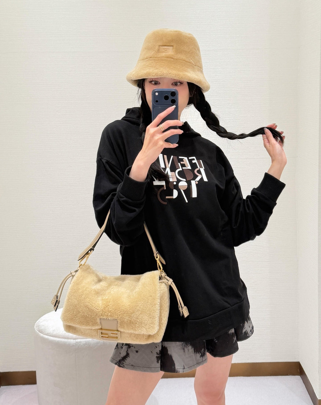 2026 New FF Geometric Hooded Sweatshirt (25390-B10)