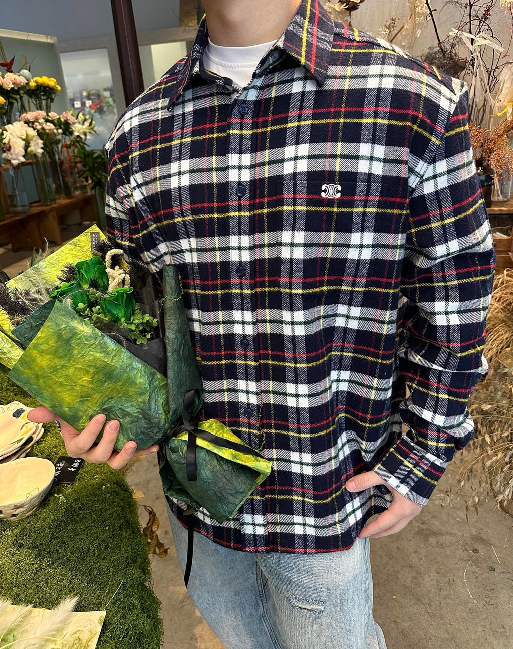 2026 New Ce Logo Check Shirt (BB742-B40)