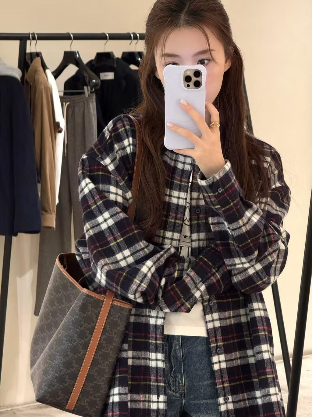2026 New Ce Logo Check Shirt (BB742-B40)