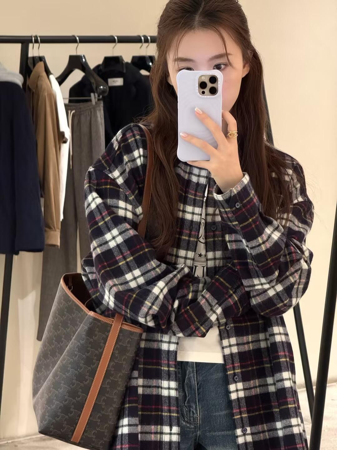 2026 New Ce Logo Check Shirt (BB742-B40)
