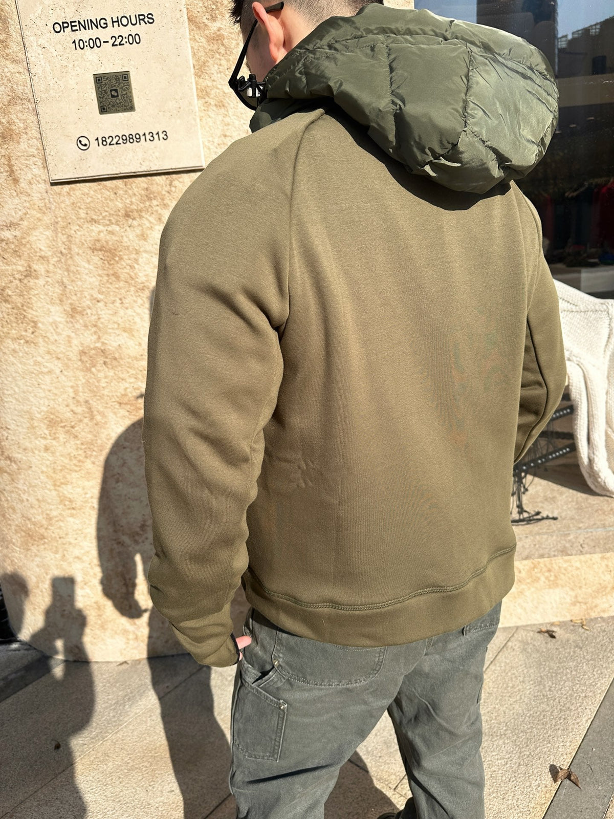 2026 New Mon Logo Woven Patchwork Down Jacket (25378-D10)